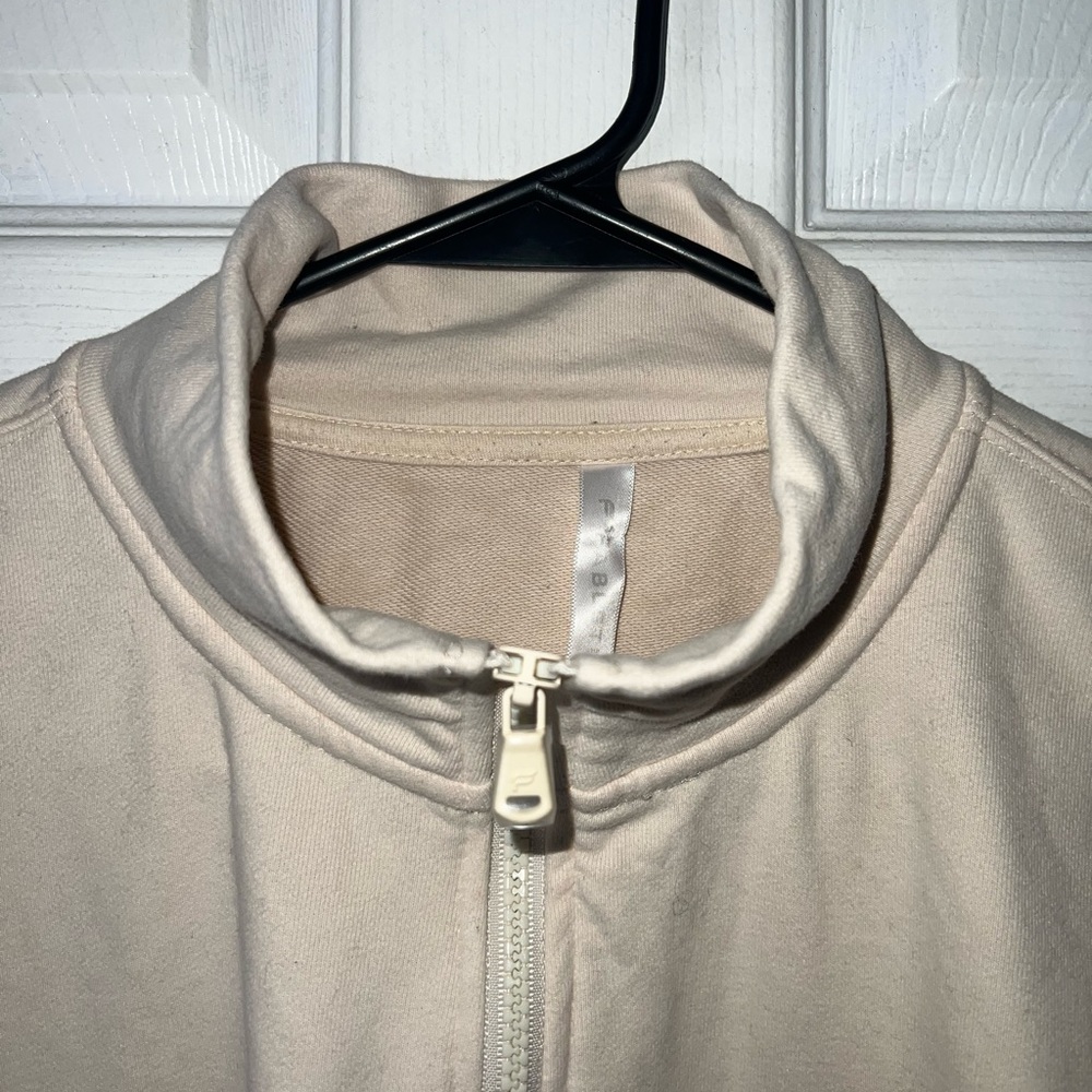 Fabletics Kat Half Zip Pullover In Tapioca Size 1x - image 3